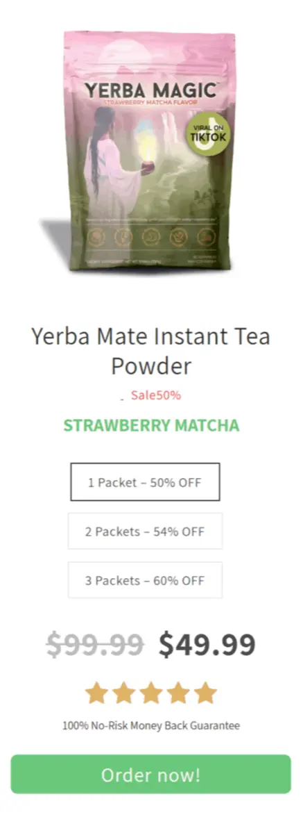 Yerba Magic package price 